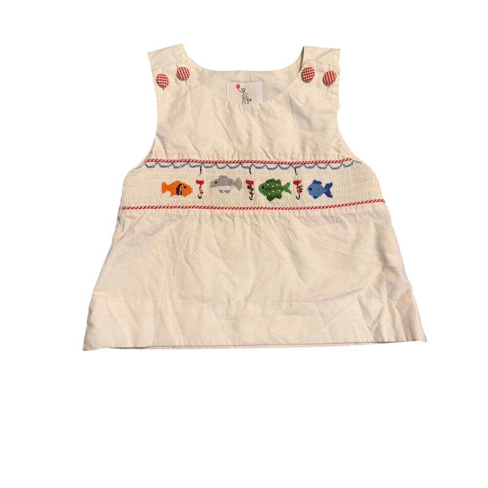 Eliza James fishing smocked tank 2T